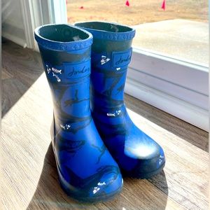 Joules Toddler Roll Up Flexible Printed rain boots
